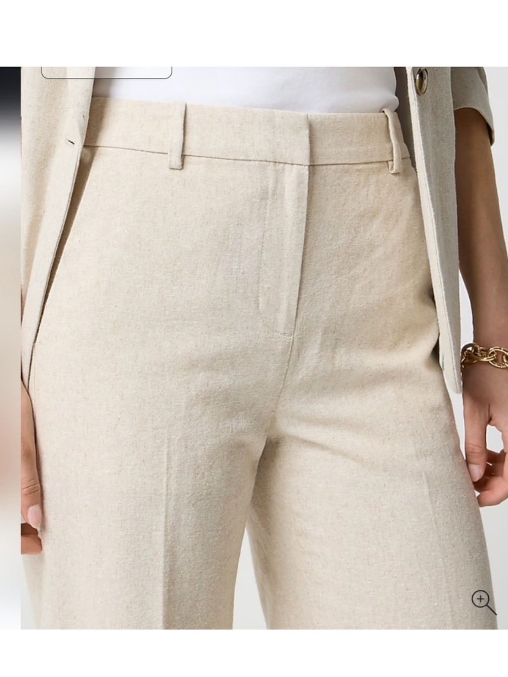 J crew Linen-blend Remy high-rise wide-leg pant - Picture 5 of 16
